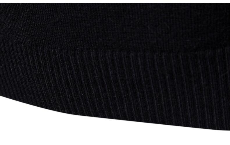 High-neck sweater for men, Korean-style slim-fit sweater, lapel woolen sweater for men, thick base knitted sweater for export pic 42