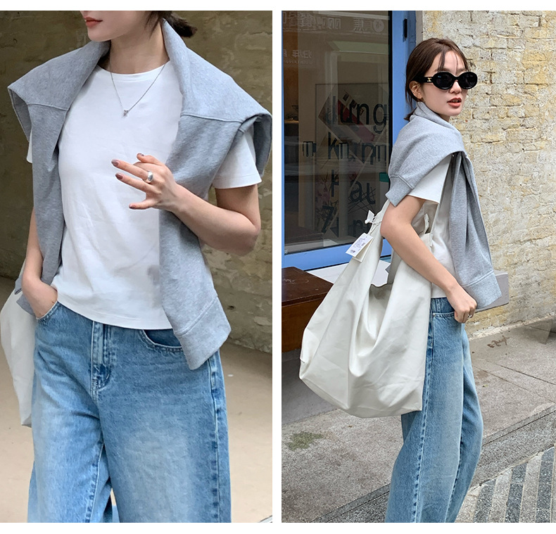【11 Colors 】 Basic round-neck short-sleeved T-shirt for women 2025 Spring/Summer New simple and versatile solid color top T003 pic 25