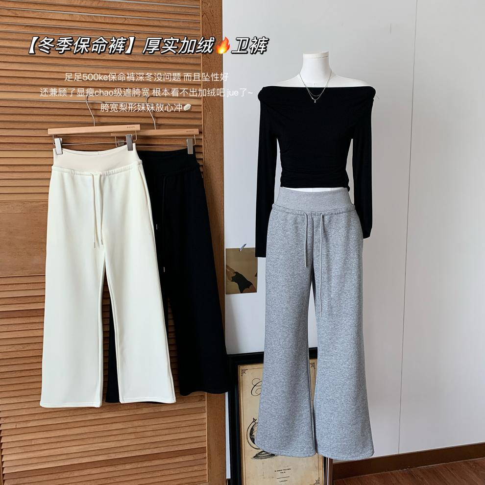 【 Winter Life-saving Pants 】 Fleece sweatpants for women, loose straight-leg wide-leg casual pants, 2024 pic 6