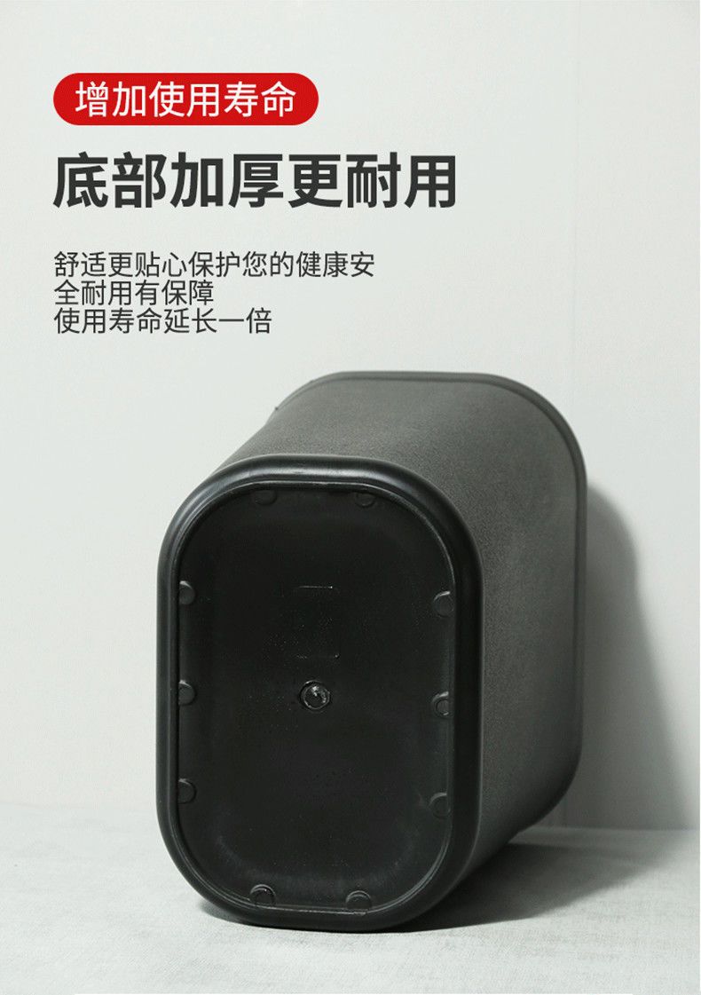 垃圾桶酒店客房家用马桶纸篓方形桶办公室耐用阻燃夹缝卫生间商用详情8