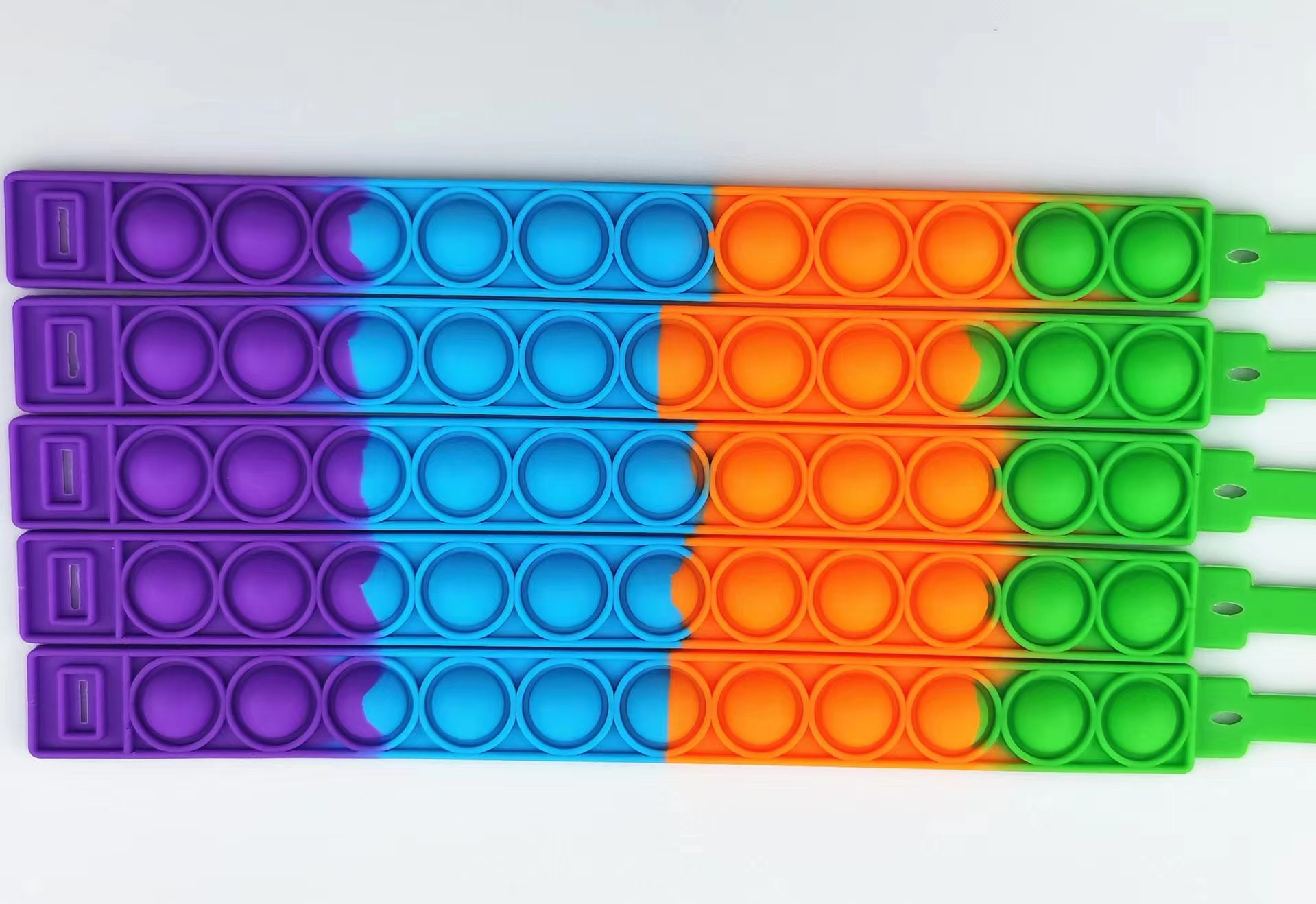 In-stock rat killer Pioneer Wristband, Rainbow Wristband, silicone, stress-relieving bubble, intelligence, stress-relieving, finger press music Band watch pic 11