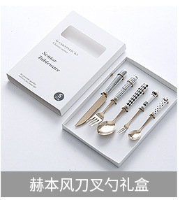 轻奢陶瓷珍珠手柄刀叉勺创意不锈钢餐具套装高颜值北欧风西餐餐具详情5