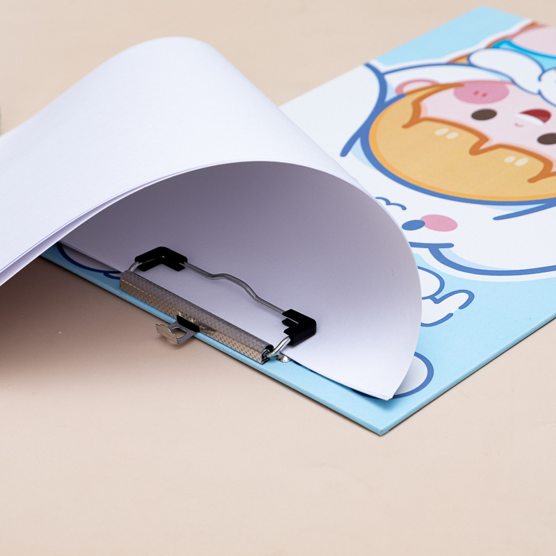 可爱小清新少女学生a4纸质板夹小女孩写字专用垫板试卷资料收纳夹详情17