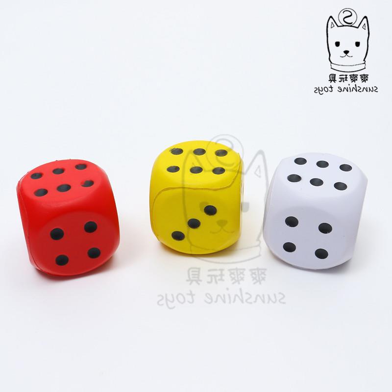 Cross-border factory soft solid dice, pu foam sponge balls, rounded corner squares, large color pieces promotional game handicrafts pic 8