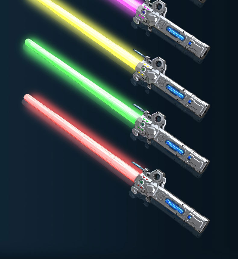 跨境星球大战二合一激光剑手指旋转七彩伸缩发光剑玩具儿童闪光棒详情15