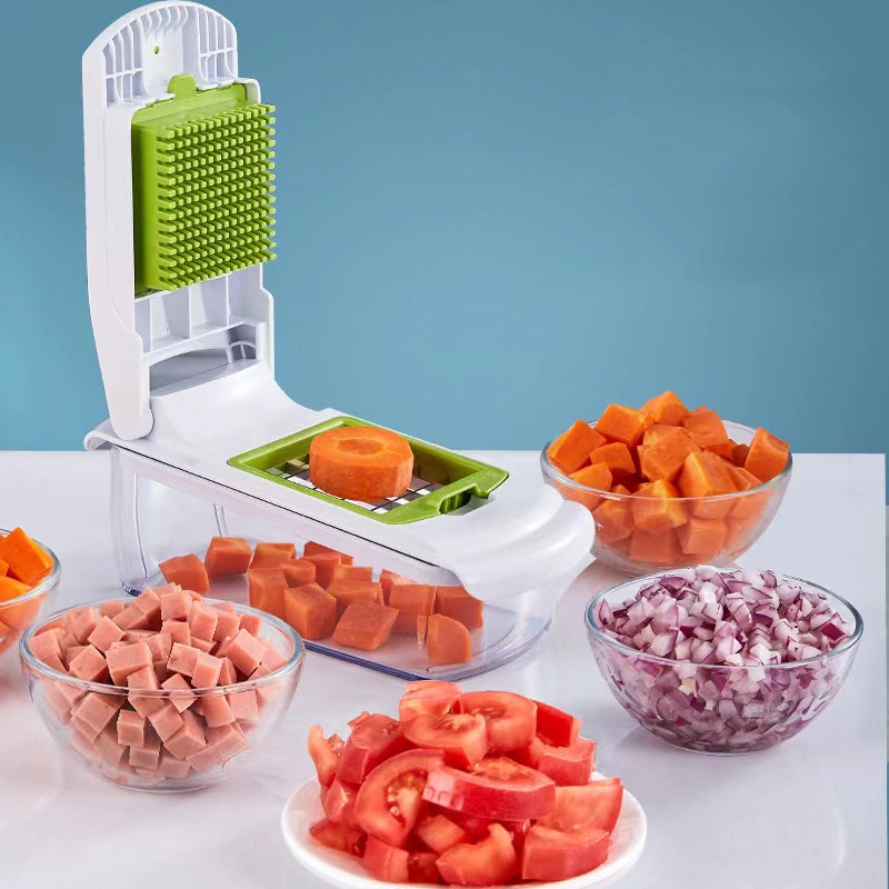 The new 18pc multi-functional vegetable slicer and shredder is selling well across borders and is available in stock pic 3