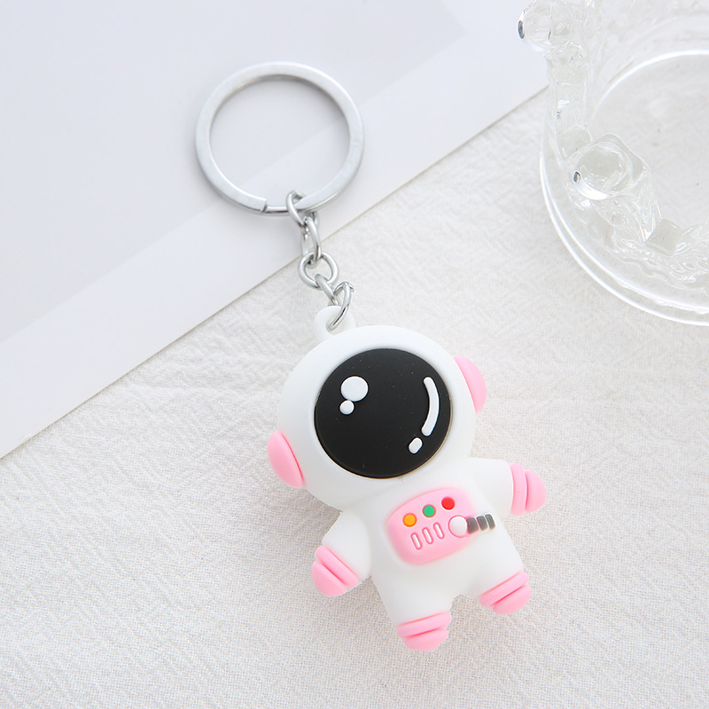Three-dimensional astronaut keychain, cartoon astronaut pendant, popular key chain, circle promotion, small gift, doll pendant pic 7