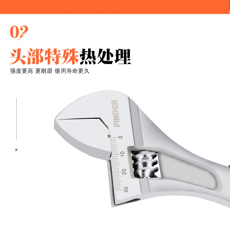 五金工具多用活动扳手动工具活扳手工业活动扳子批发详情4
