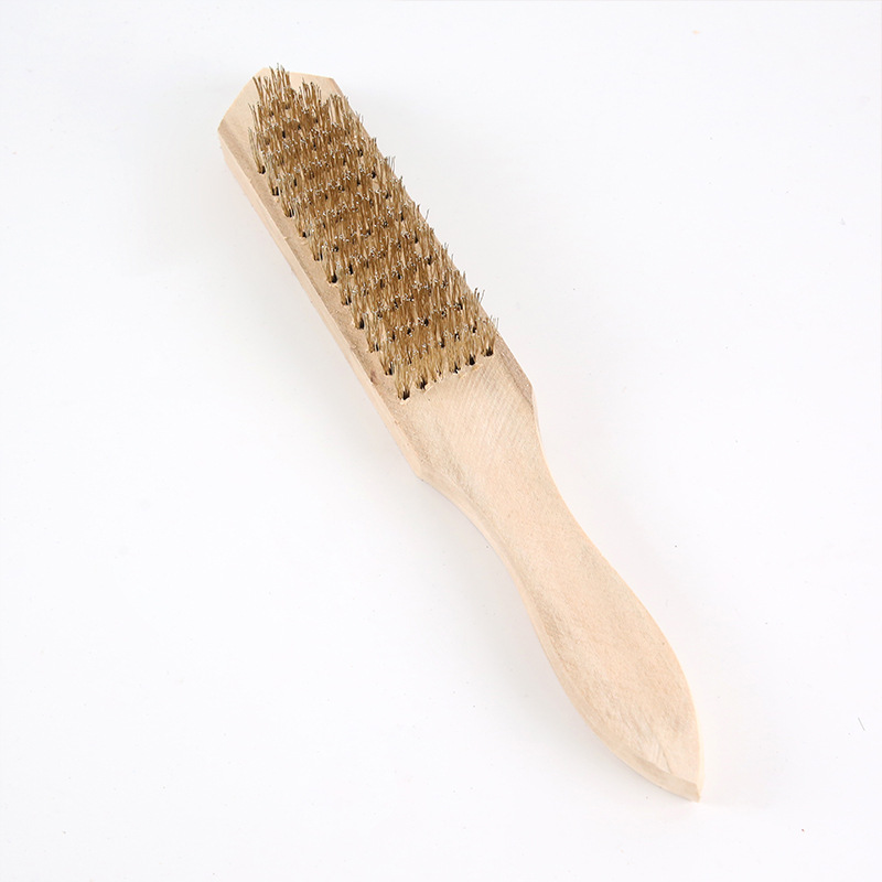 Kitchen wooden handle wire brushes, cleaning small board brushes, clothing cleaning brushes, shoe brushes, cleaning tools pic 3
