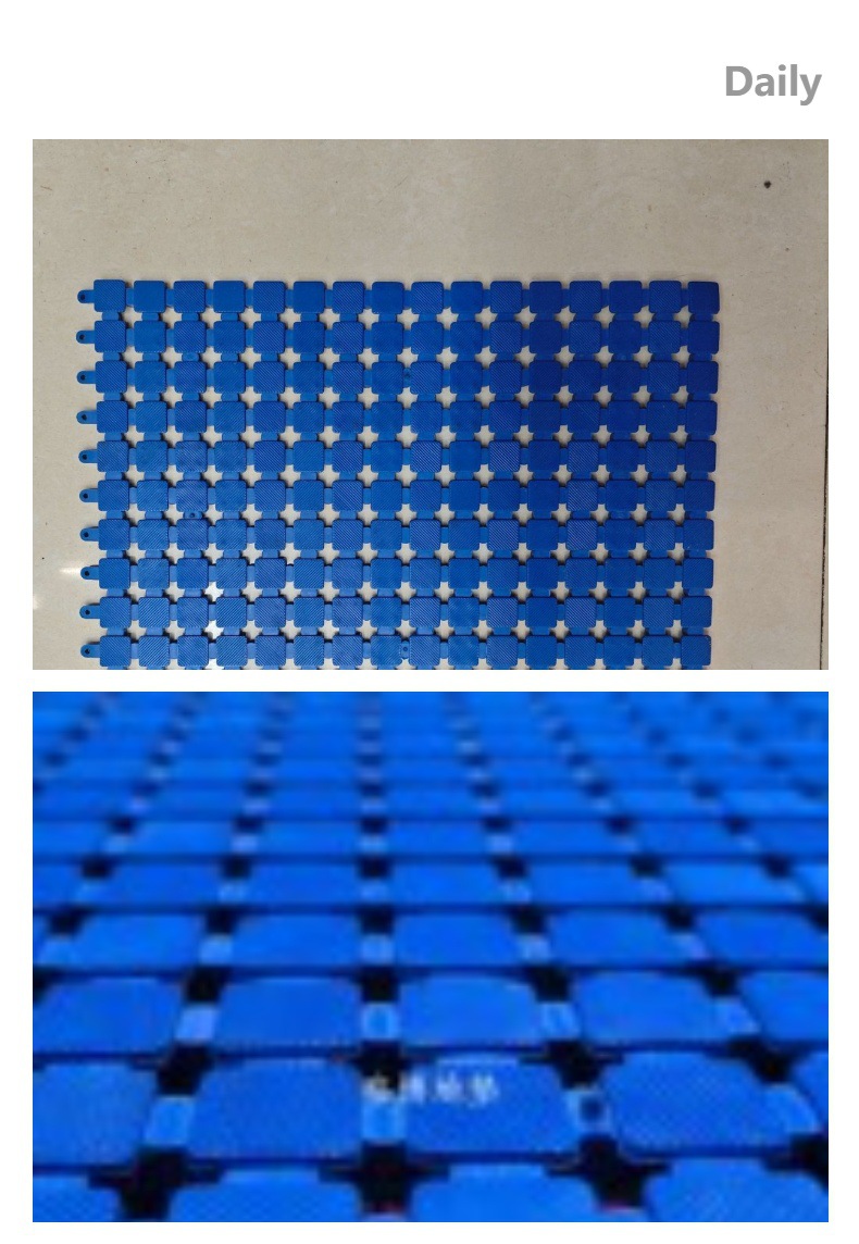 方格拼接PVC30*40*1.0cm防滑防水高承重洗车房免挖槽地漏地垫浴室详情2