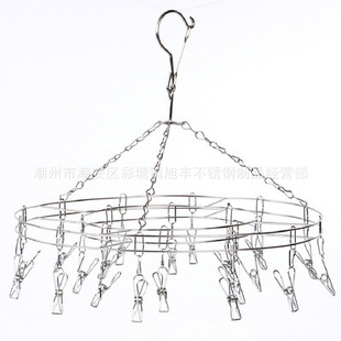 厂家直销！3.1MM不锈钢实心衣架 防滑晾衣架 儿童衣架 钩衣挂防风详情2