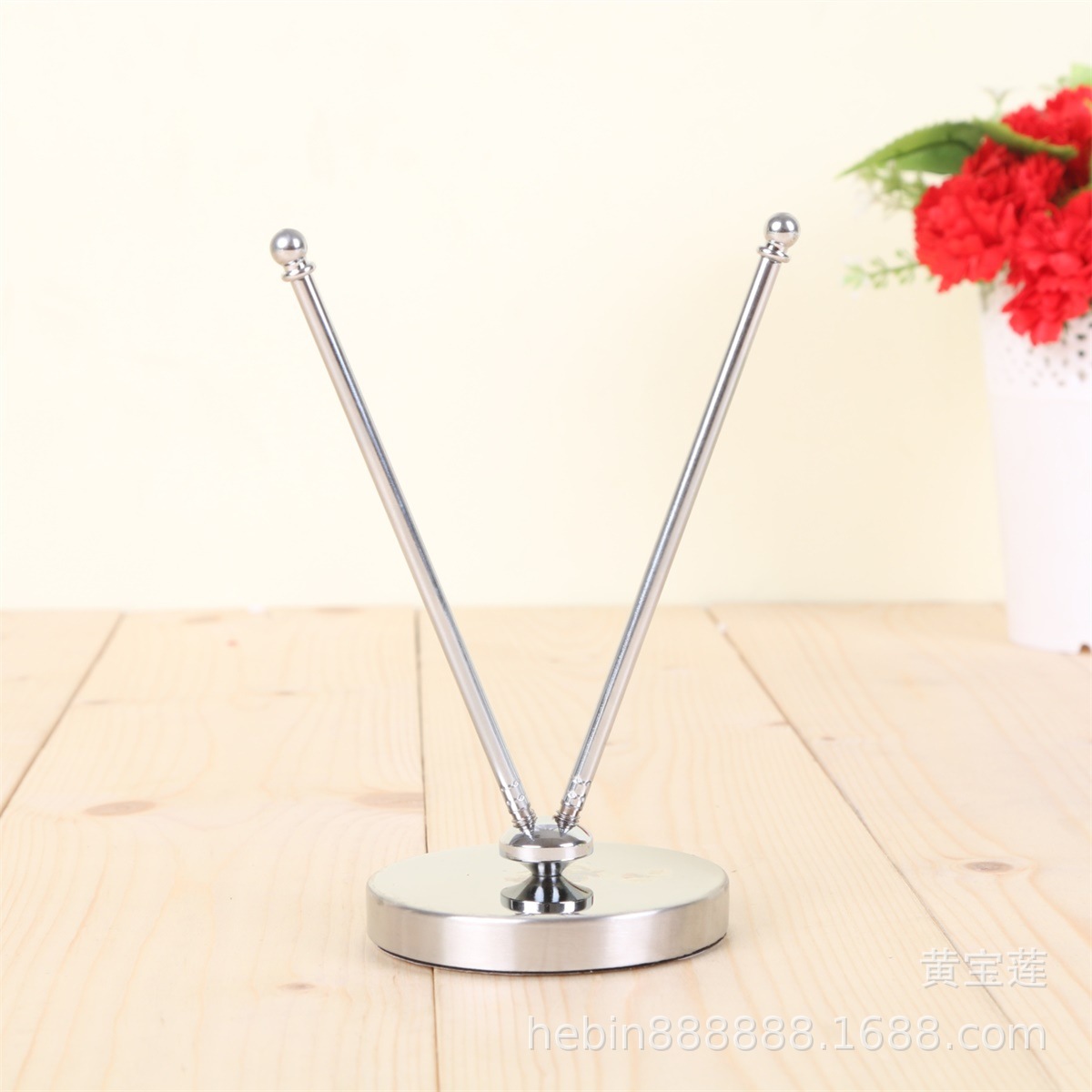 不锈钢V型伸缩车旗架