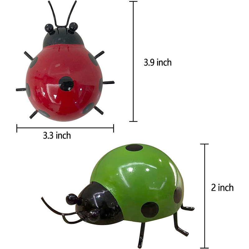 铁艺户外瓢虫花朵蜜蜂蜻蜓庭院壁饰壁挂创意家居墙饰昆虫田园装饰详情6