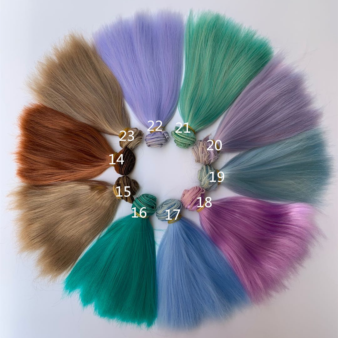 SD.BJD doll, cotton doll, wig, hair transplant, 25cm bangs, milk silk, soft silk pic 5