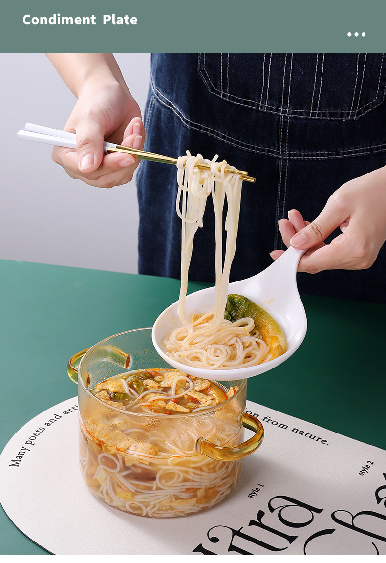 披萨盘单饼盘网红吃播餐具大勺子家用手拿韩式大平勺塑料盘子详情10