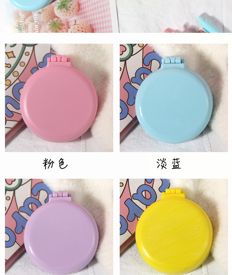 Nordic style solid-color portable airbag comb, hair mirror comb, plastic air cushion massage comb, travel folding comb, massage comb pic 4