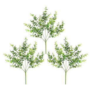 单枝带果尤加利叶 插花diy装饰仿真金钱叶 装饰带果桉树叶跨境详情7