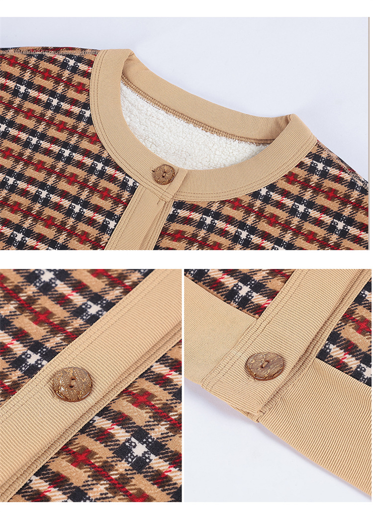 中老年人女装加绒加厚针织开衫妈妈保暖上衣服奶奶秋冬装毛衣外套详情25