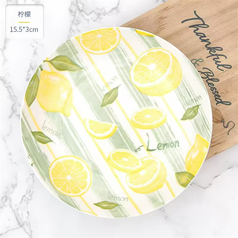 6.25-inch ceramic plates, first-grade round plates, ceramic fruit plates, bowls, plates, rice plates, tableware, vegetable basins, Yiwu products pic 15