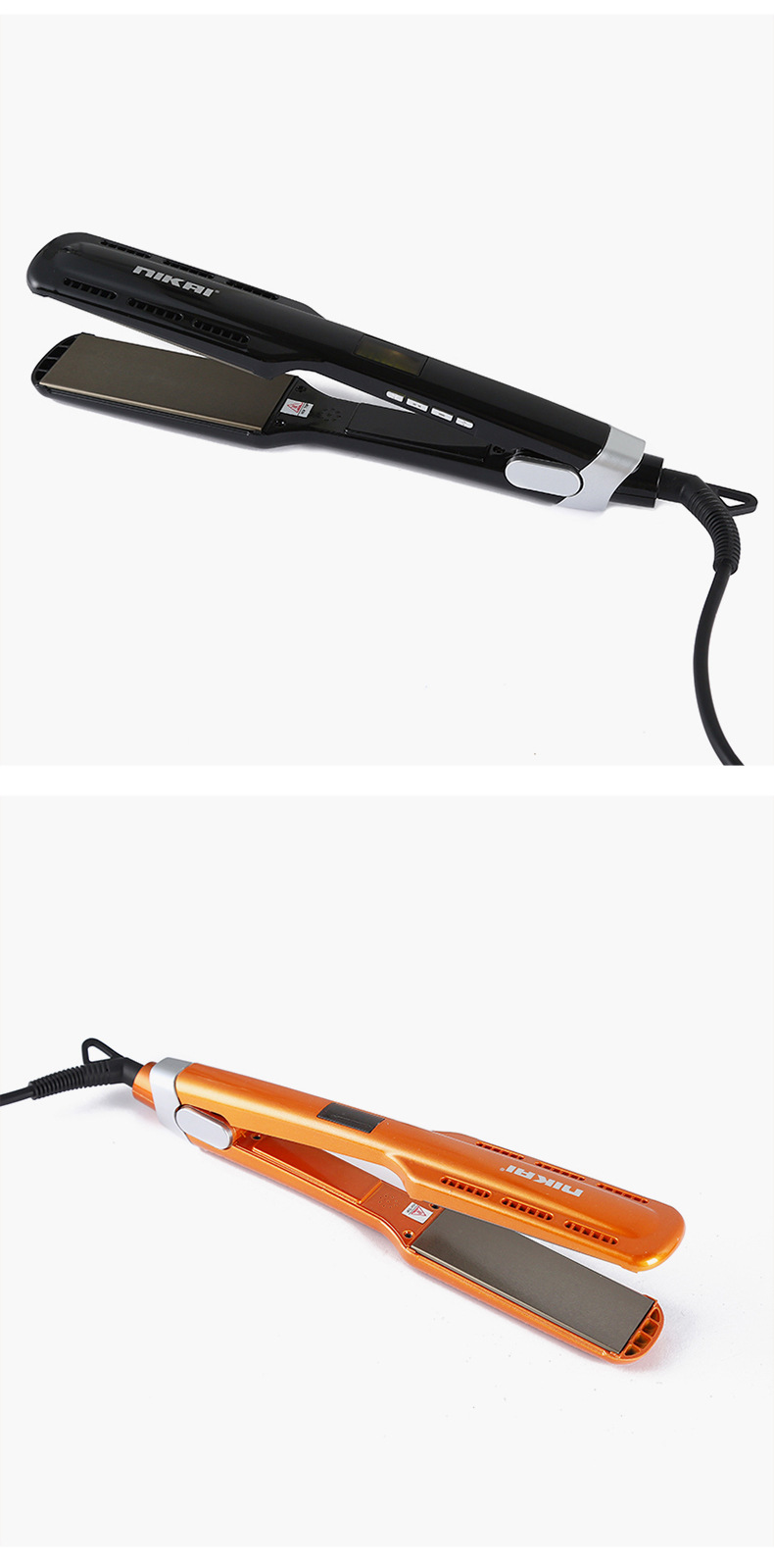 新款直板夹直发器不伤发拉直语音播报家用负离子电夹板拉发器批发NIKAI详情12