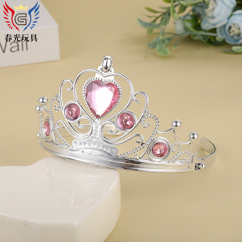 Factory direct sales of Frozen Fairy Empress Crown, cross-border bestseller for foreign trade, wholesale of cute diamond-encrusted crowns for parties pic 9