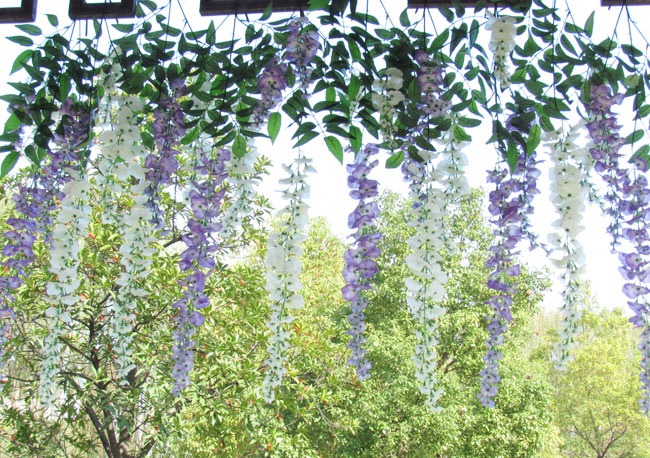 Long-branch delphinium, artificial hyacinth, artificial silk flower, single tall and long-branch wedding flowers for landscape direct sales pic 36