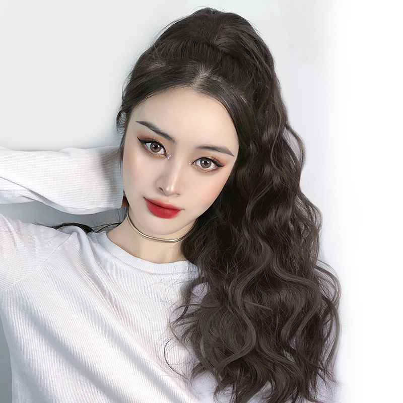 Amazon cross-border best-selling wig, ponytail, big grip, water ripple style, the same as the popular Internet celebrity, factory direct sales, one-piece consignment pic 12