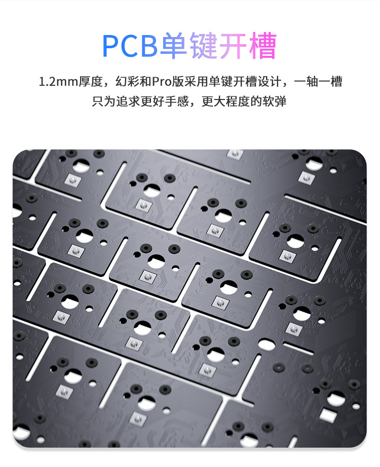 Black Knight AK820pro Wireless Bluetooth three-mode mechanical keyboard customization 75 hot-swappable gasket gaming side engraving pic 9