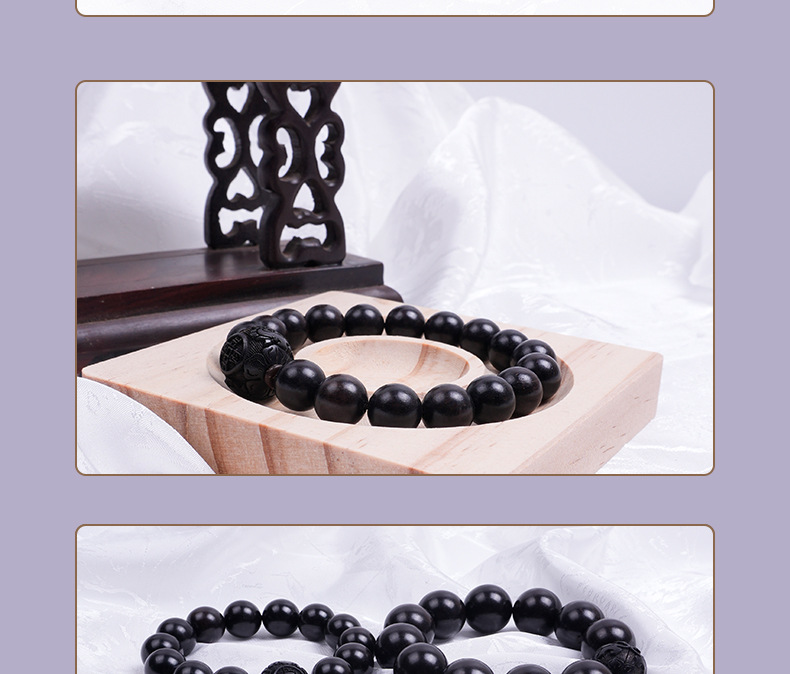 Wealth-attracting PI Xiu bracelet, purple sandalwood bracelet, PI Xiu Bringing Treasures, wooden cultural play, black sandalwood prayer beads manufacturer wholesale bracelet beads, cultural play bracelets pic 14