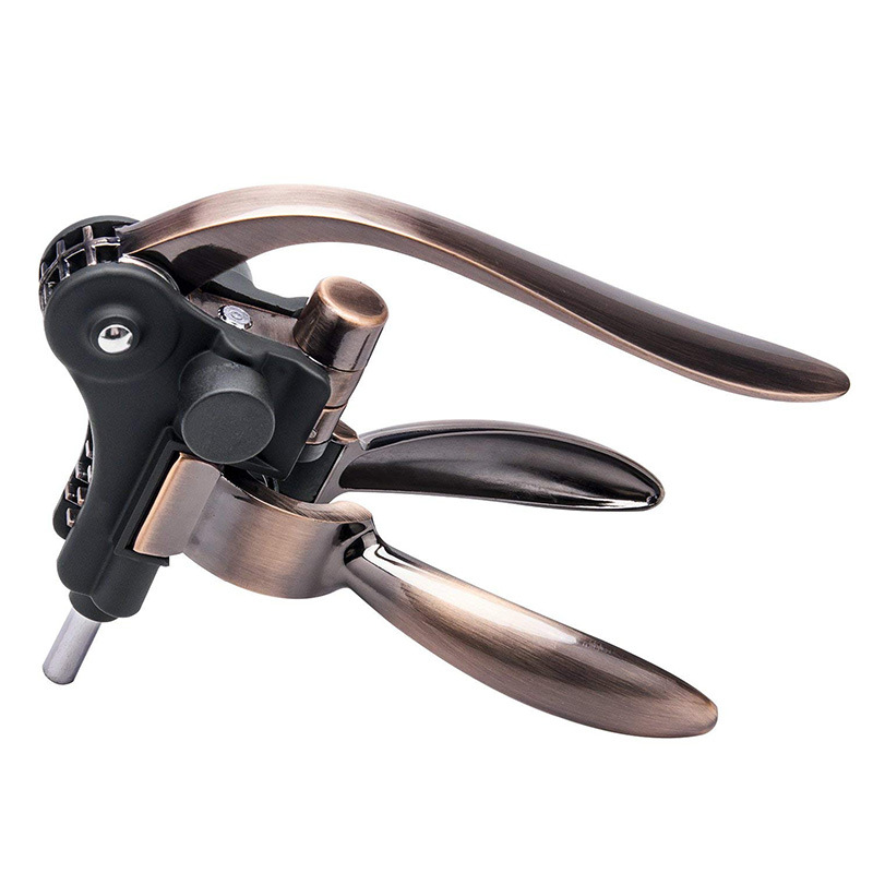 Stainless steel wine opener, wine screwdriver, wine set, rabbit-shaped wine opener available in gold and bronze color, customizable logo, bar supplies, hotel supplies, bottle opener set pic 10