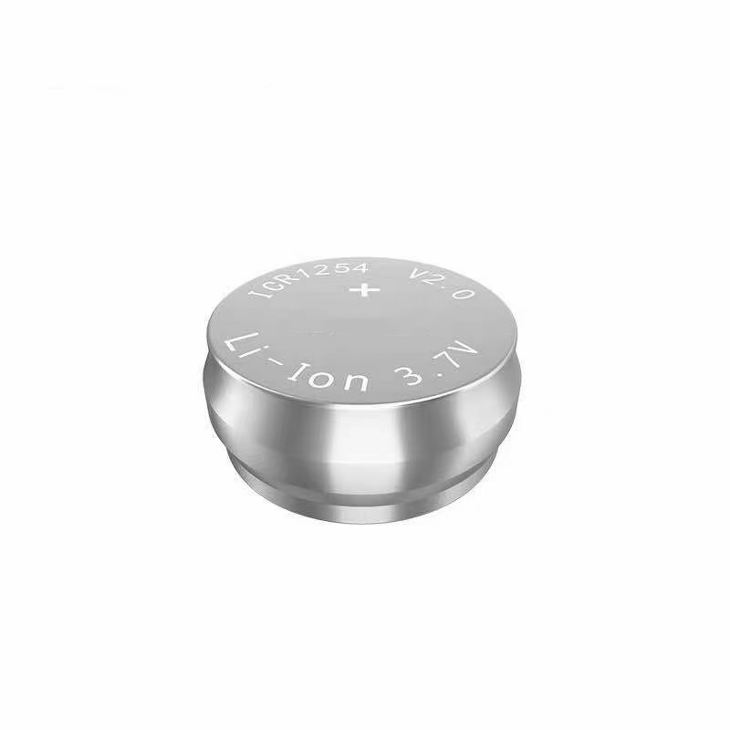 3.7V rechargeable lithium button battery ICR1254 with wire welding, wireless Bluetooth headphones, wristbands, medical devices pic 2