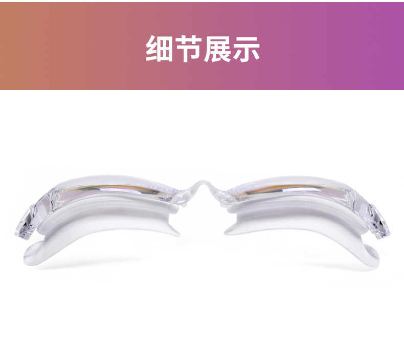 Factory direct sales of high-definition waterproof and anti-fog swimming goggles for men and women, large-frame electroplated adult swimming goggles and swimming eye protection glasses wholesale pic 36