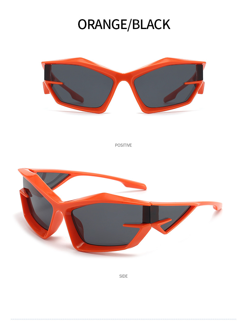 2022 New European and American futuristic tech sunglasses Y2K street style fashion show sunglasses, cross-border heterosexual sunglasses pic 21