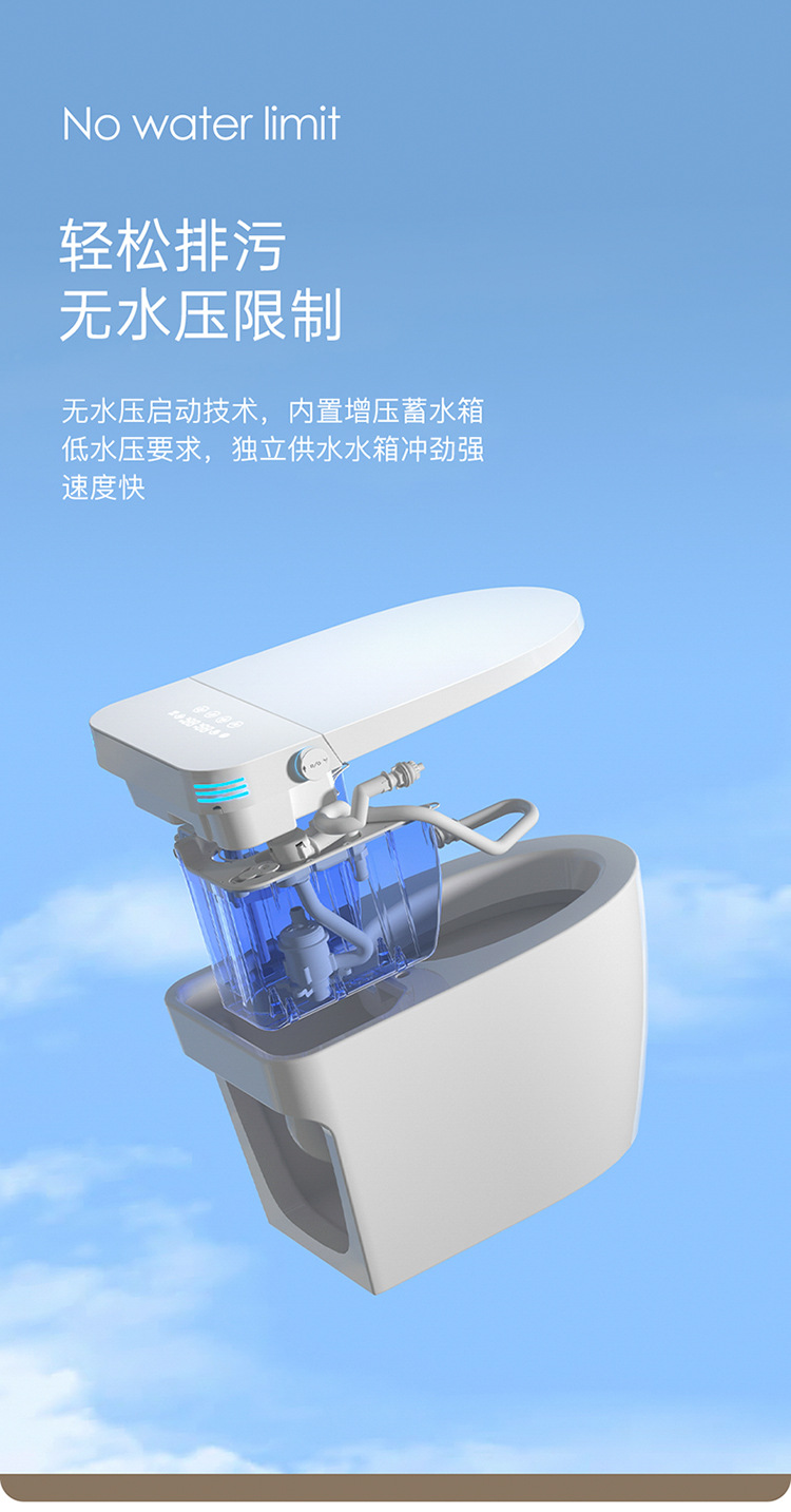 智能马桶全自动一体虹吸式电动坐便器即热型家用小户型详情8