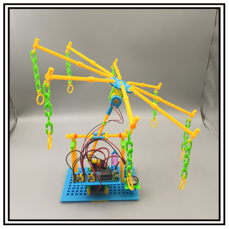 可编程旋风飞椅 智能语音识别图形化编程套件科技小制作创客教育详情3