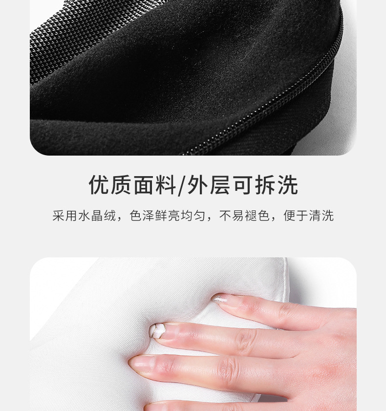 Cross-border bestsellers: Magnetic fabric memory foam U-shaped pillow, airplane neck pillow, travel storage neck pillow, Logo available upon request pic 29