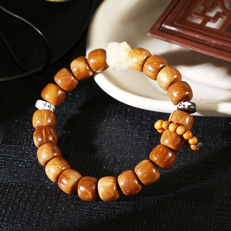 原创库克圆珠桶珠手串单圈手持佛珠念珠手链男女同款文玩饰品详情14