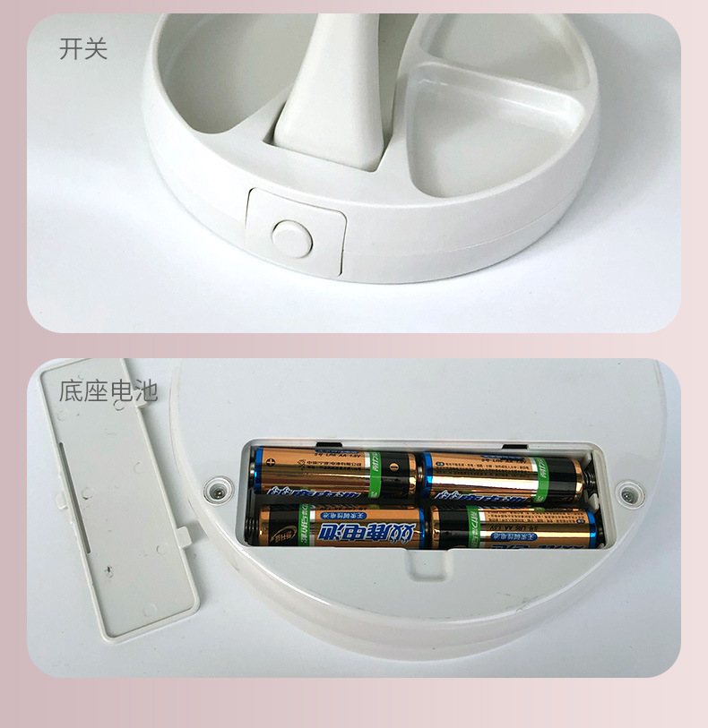 Double-sided led makeup mirror with light, desktop folding dressing mirror, portable supplementary lighting beauty mirror for student dormitories pic 16