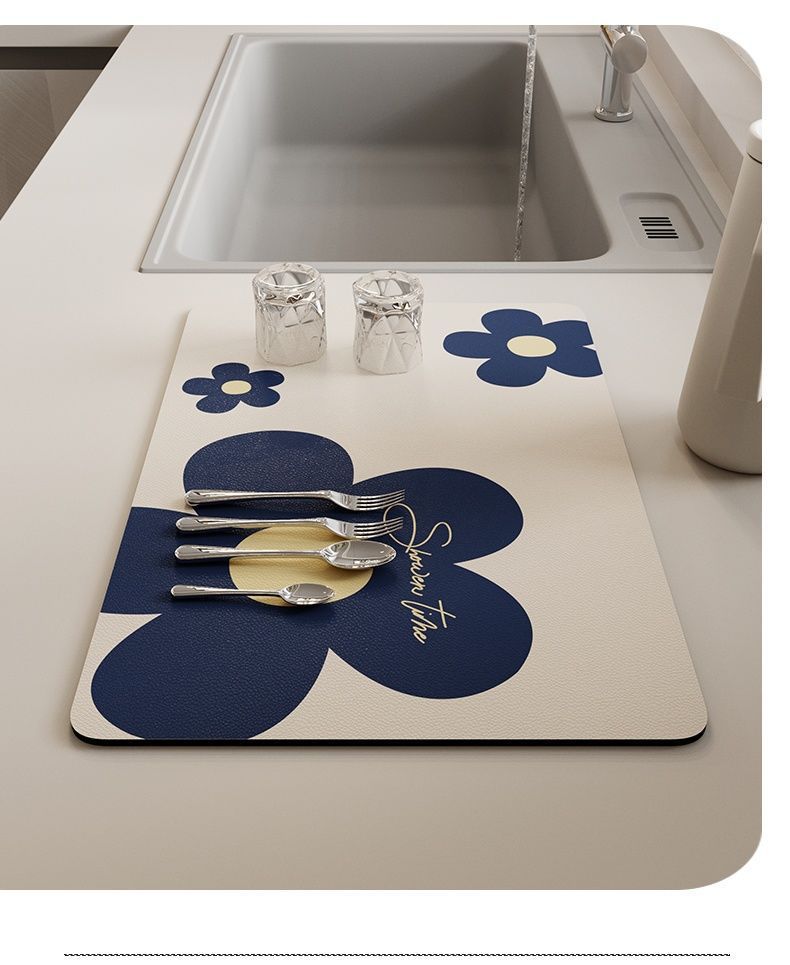 厨房台面沥水垫子洗手台防溅垫碗盘干燥垫吧台吸水杯垫免洗隔热垫详情13