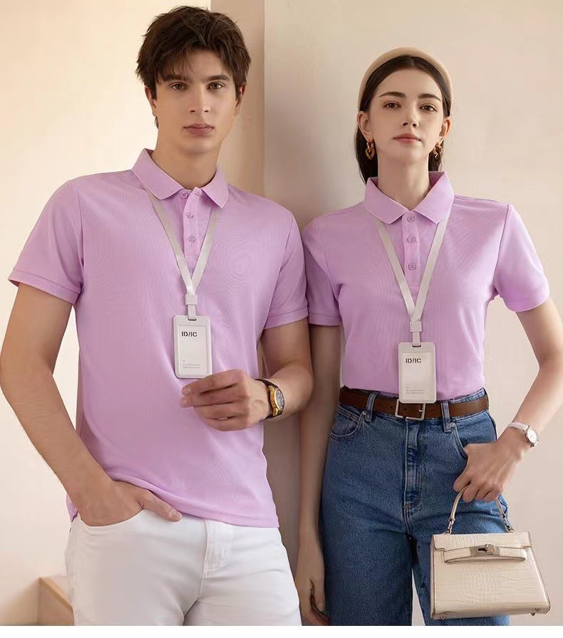 Solid-color POLO shirts, custom-printed work clothes, lapel short-sleeved T-shirts, group uniforms, work clothes, company uniforms, embroidery pic 21