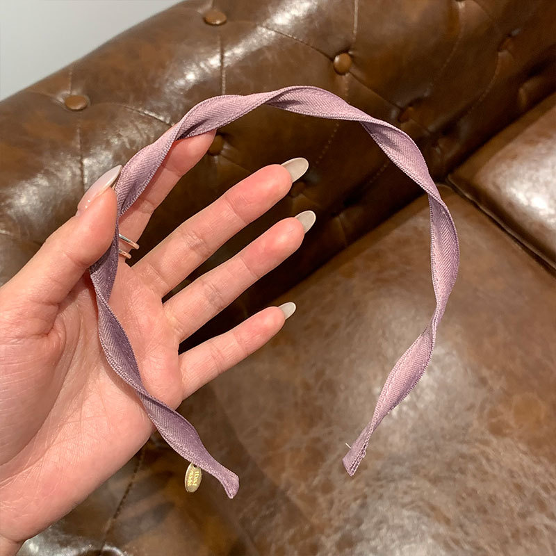 一款两戴！章若楠同款手工丝带螺旋发箍女不勒头扭扭纹压发头箍详情11