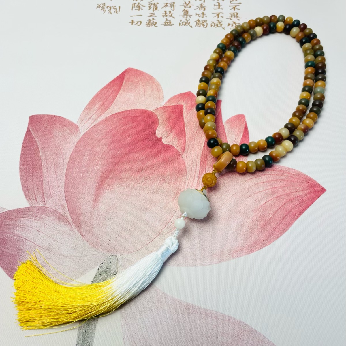 Qingmang Dunhuang Bodhi Root Bracelet, Handmade diy Buddhist prayer beads, prayer beads, necklace, bracelet, fine New Chinese-style jewelry wholesale pic 17