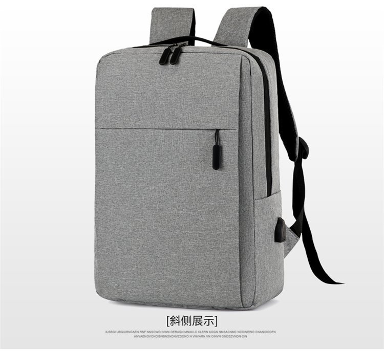 Cross-border backpacks, simple notebooks, business computer bags, campus student schoolbags, trendy travel backpacks that can be printed with logos pic 67