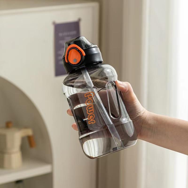 Large-capacity water cup, fitness and sports water bottle, portable for men, super large 900ml, high appearance level plastic cup for female students, summer pic 8