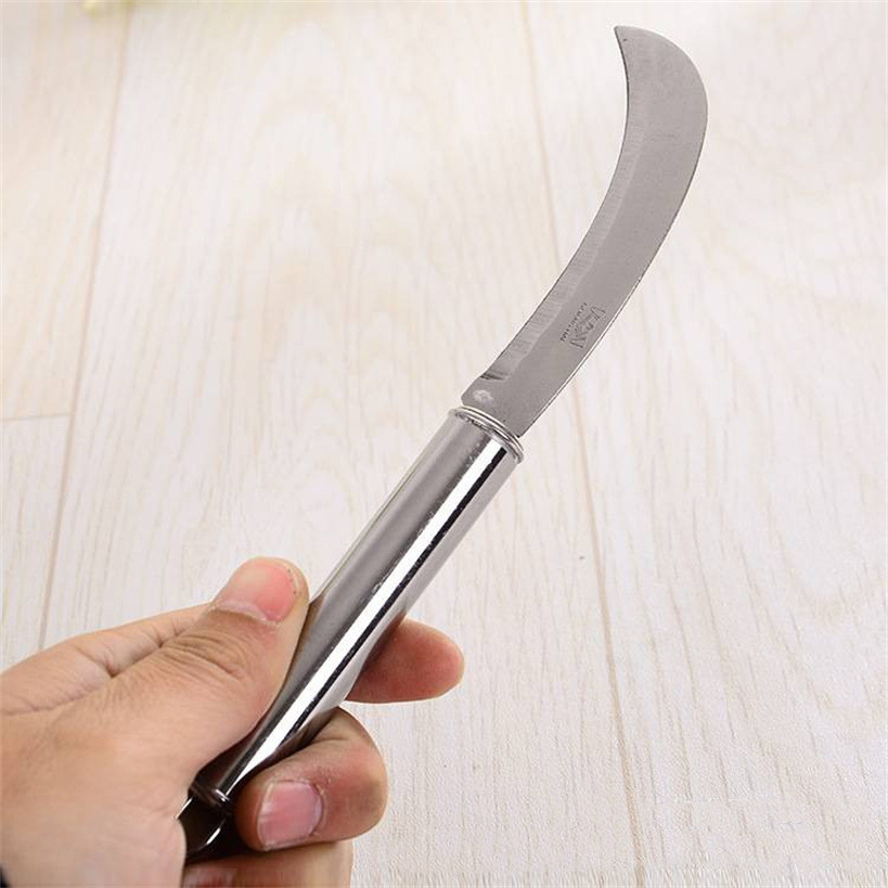 All-steel handle pineapple knife, curved knife, stainless steel peeler, eye remover, fruit knife, banana and melon knife, two-yuan supply pic 8
