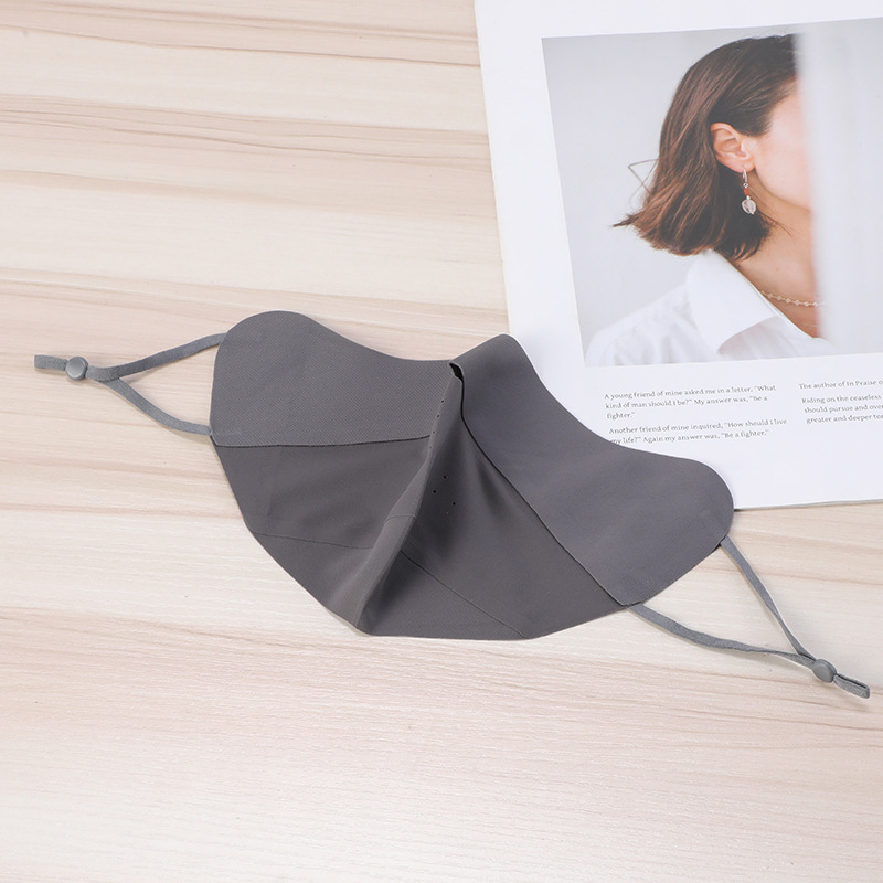 多色无痕防晒口罩夏季透气薄版立体面罩修容显脸小冰丝女防晒面罩详情7