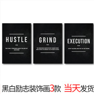 Amazon Landscape bedroom wall art Abstract spray-painted canvas core modern and simple triptych living room decoration painting pic 2