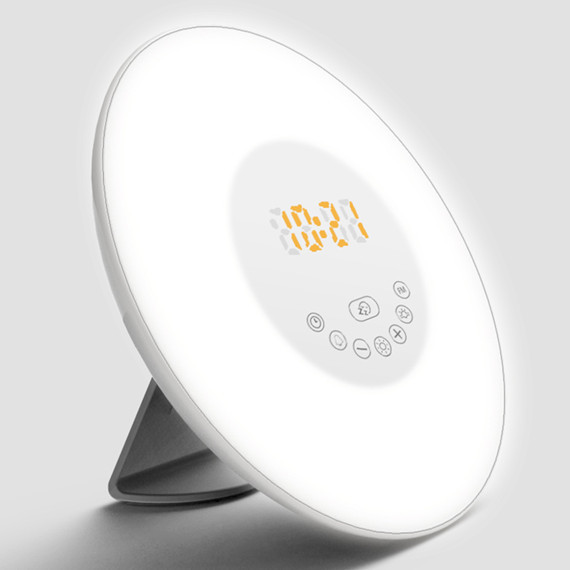 AMAZON direct supply LED table lamp, wake-up alarm light, seven-color bedside lamp, smart wake-up light pic 8