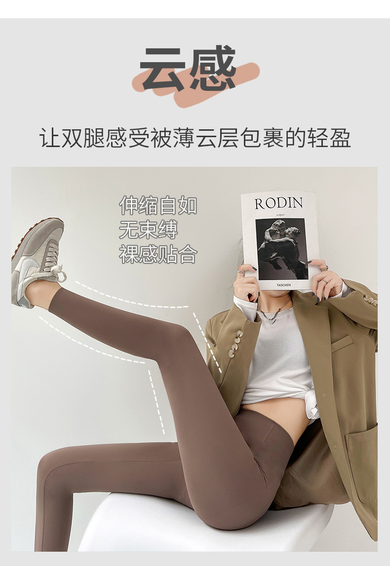 2301云感鱼骨鲨鱼裤批发春款提臀收腹修身打底裤运动瑜伽芭比裤女详情8