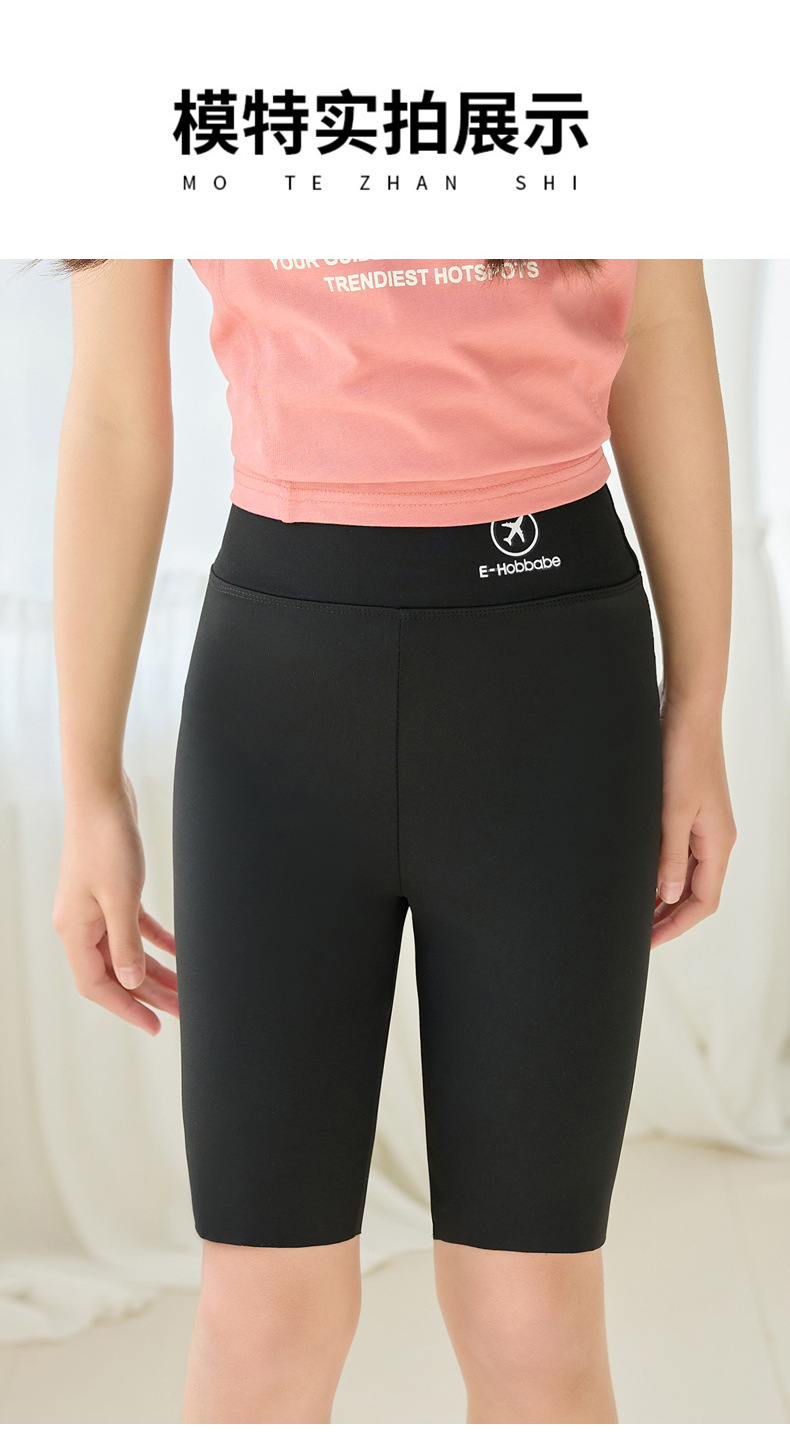 女童打底裤夏季外穿鲨鱼芭比裤中大儿童夏装高弹五分裤瑜伽裤短裤详情22